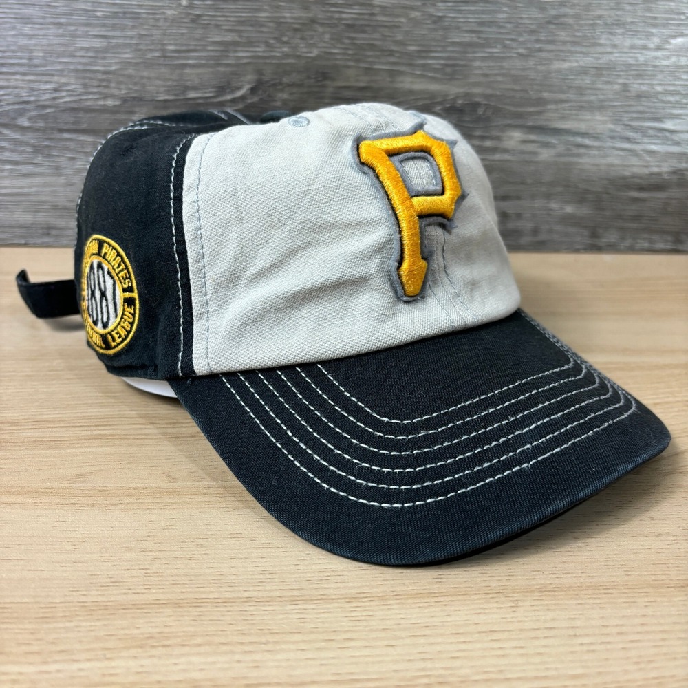 Pittsburgh Pirates Hat Cap Strap Back Gray 1887 Retro Baseball‎ '47 Adjustable
